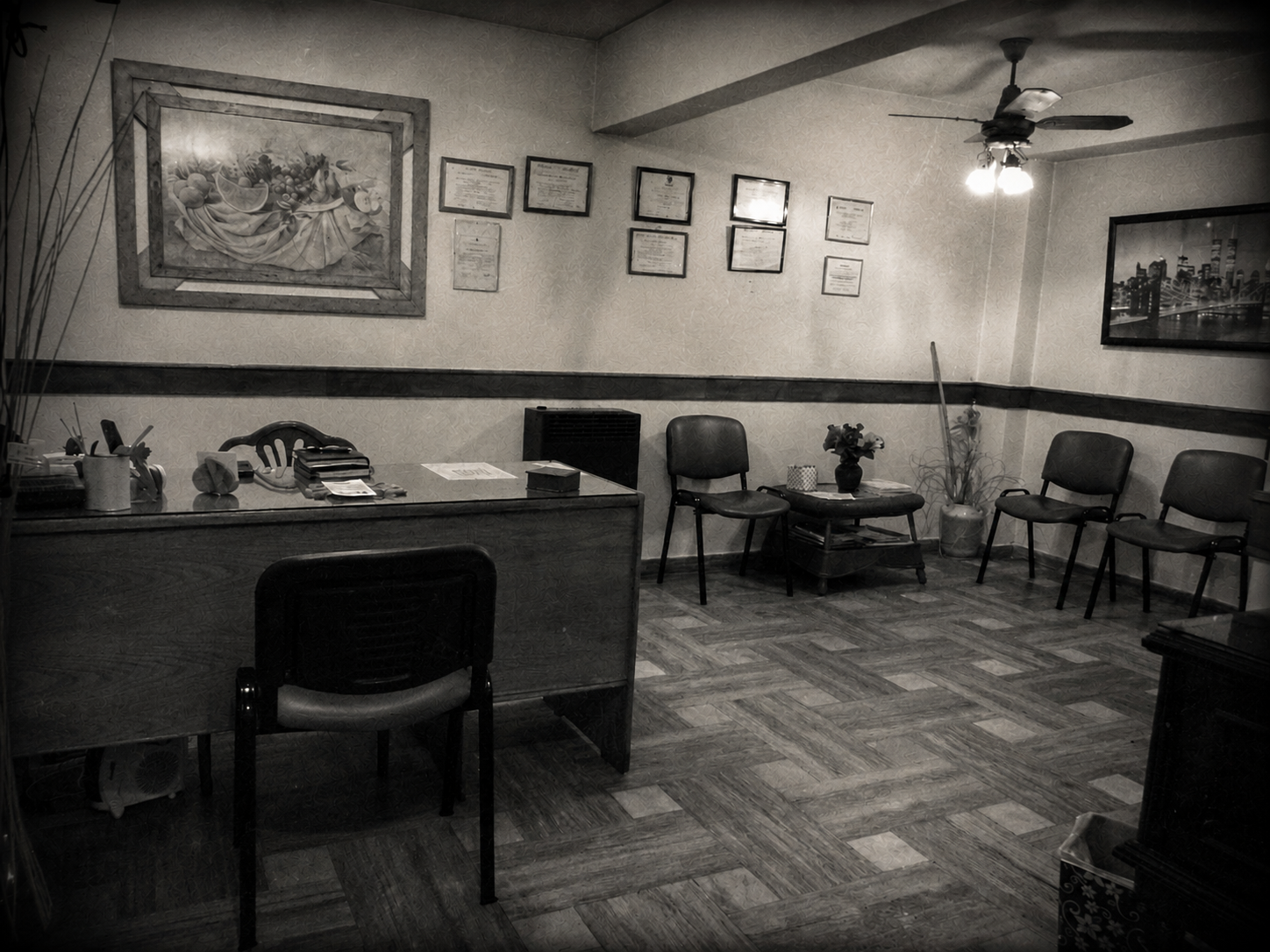 La primera oficina de Activamente, sala de espera de la época fundacional